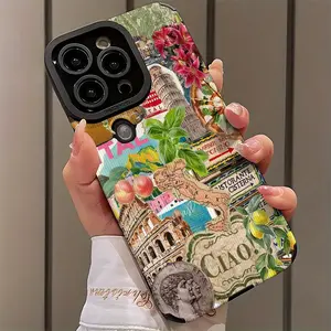 Castle Style Postcard Design Shockproof Ultra-Thin Case for iPhone 17/16/15/14/13/12/11/plus/pro Max, Dust-Proof and Beautiful Gift