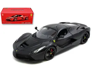 Bburago 1:18 LaFerrari – Matte Black – Signature Ferrari Series Diecast Model Car
