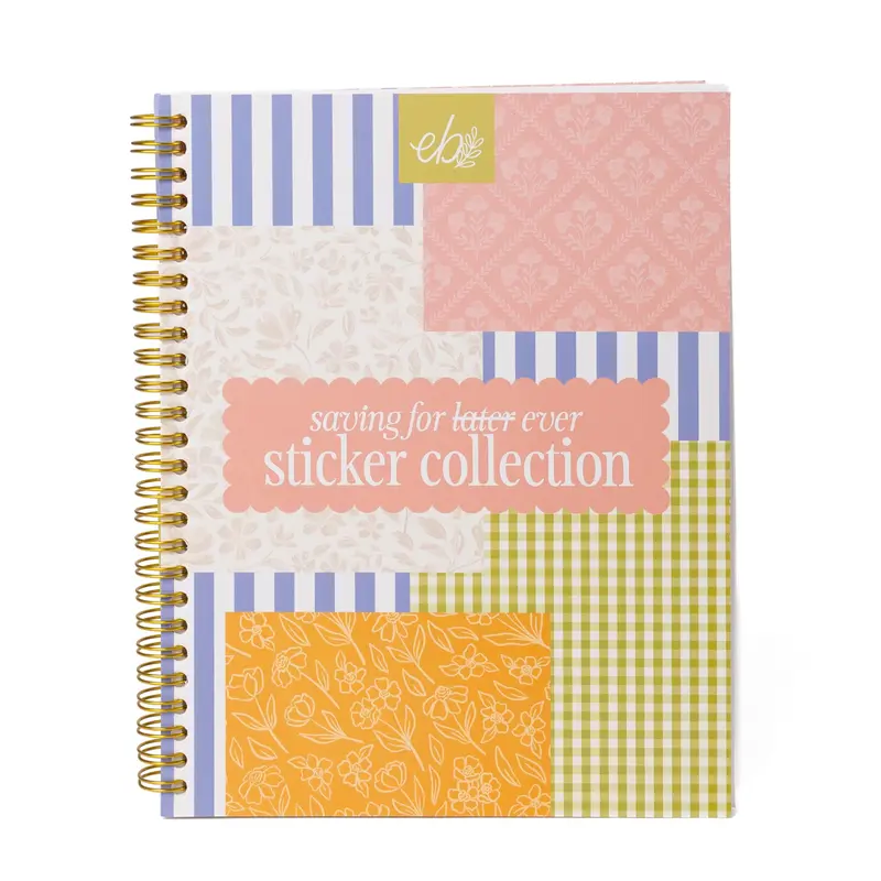 Vinyl Sticker Storage Book | 7x9 in Soft Cover with Gold Wire-O Binding, 40 Sheets of Double-Sided Recycled Paper Release Paper for Decal, Reuse Vinyls Organization (Toys & Hobbies, Scrapbooking Set) | DEHP-Free, DBP-Free