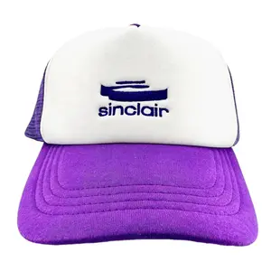 Sinclair Global 3D Logo Trucker Hat Purple White