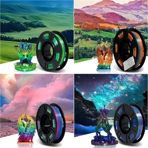 Filajoy3d Brand Silk Rainbow Pla Filament Set, 1.75mm 250g X 4 Rolls, Candy Forest Universe Theme, Child Safety Certified