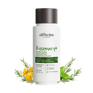 Rosemary Purifying Shampoo Deep Clean Oil Control Anti-Dandruff Strengthen Roots With Peppermint Calendula For Daily Oily Scalp Care