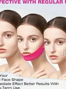 Face Contouring Strap, Dual Chin Training Belt, Facial Jawline Lifting Tape, Collagen Sculpture Mask with Aloe Vera and Hyaluronic Acid!