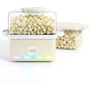 Popcorn Machine with Bowl - 12 Cup Electric Popcorn Maker for  Movie Nights & Parties - Countertop Popcorn Popper - Cream