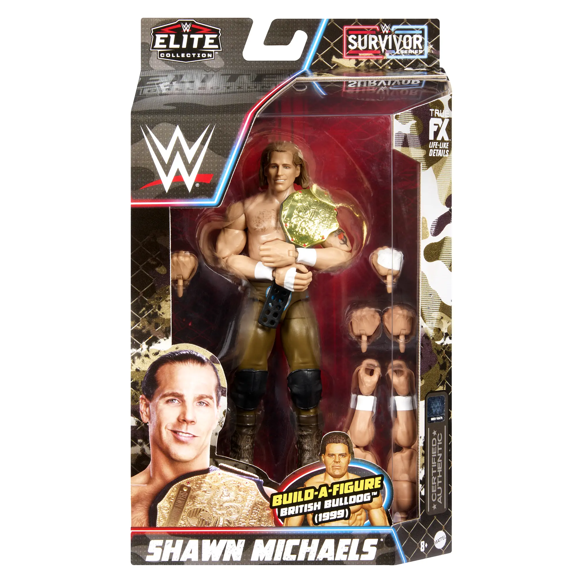 Shawn Michaels (Brown Tights) - WWE Elite Survivor Series 2023 Mattel WWE Toy Wrestling Action Figure