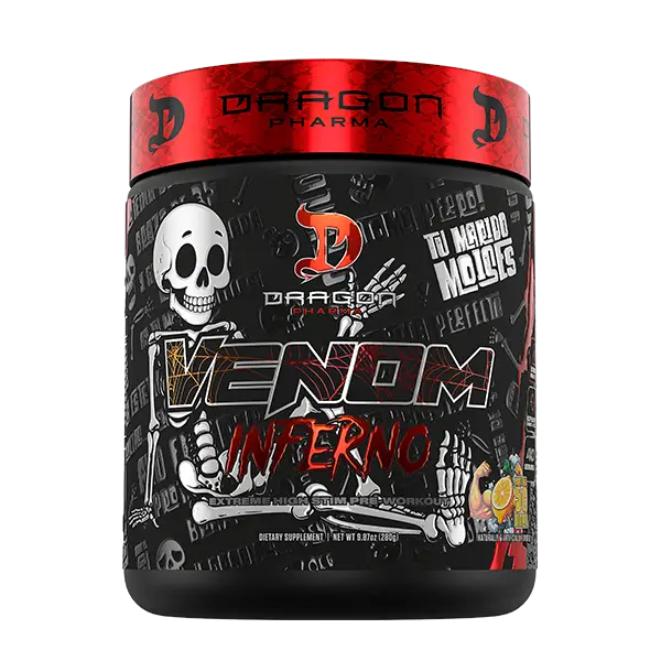 Dragon Pharma Venom Inferno Pre-Workout Fitness Supplement (40/20 Servings) Powder Healthcare Edible