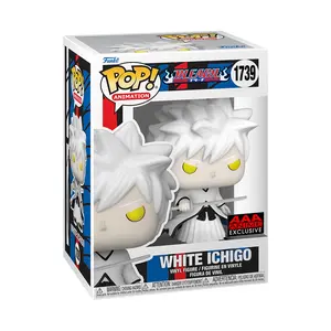 Funko Bleach White Ichigo Kurosaki Vinyl Figure #1739 - AAA Series Anime Exclusive Collectible Figurine