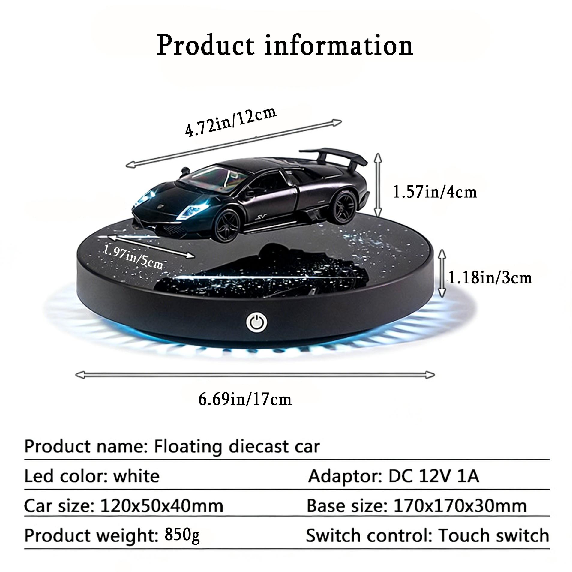 Floating Creative Car, Switchable Lights + 360° Rotation, Multi-Function Lighting Decor, Perfect Gift for Everyone