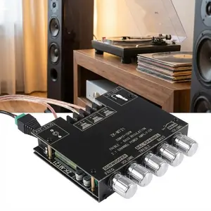 2.1CH 50Wx2+100W Bluetooth Amplifier Board High Fidelity Audio Wireless Receiver Module DIY Home Theater System Upgrade Bass Treble Control