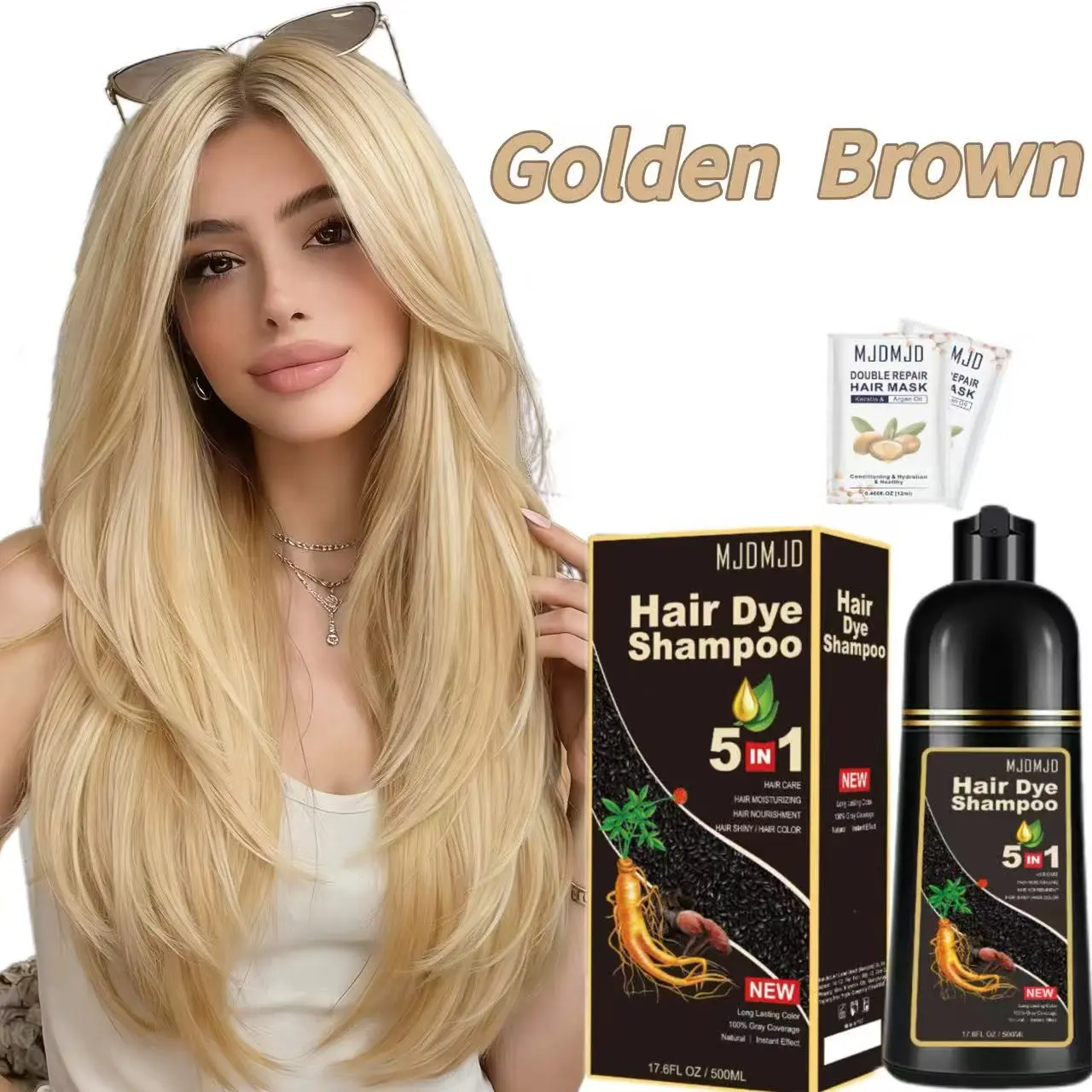 MJDMJD Golden Brown Magic: The Instant, Nourishing Color Shampoo