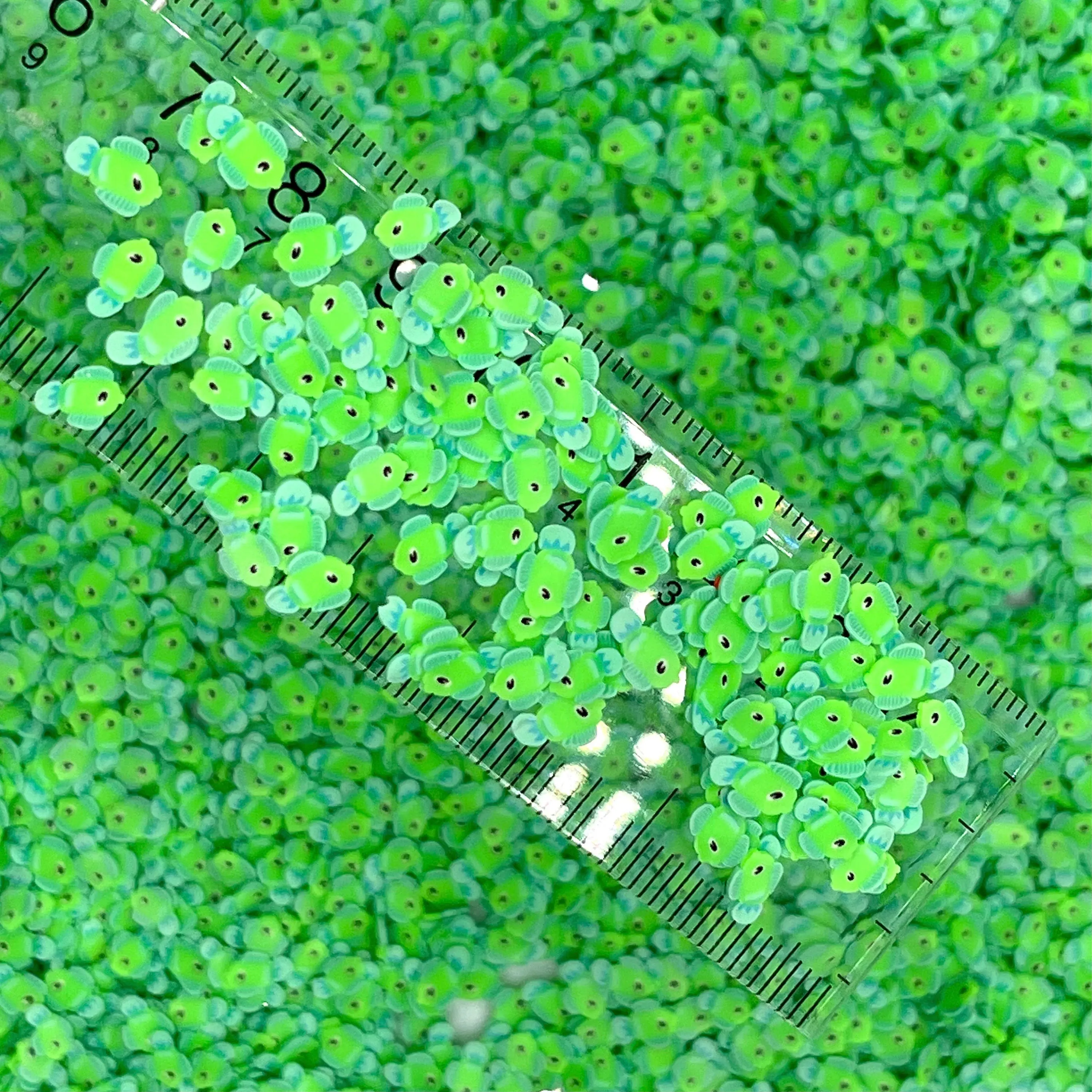 5MM Green Fish, Animal Polymer Clay Sprinkle (NOT EDIBLE) D35-01
