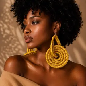 Sunset Spiral Earrings