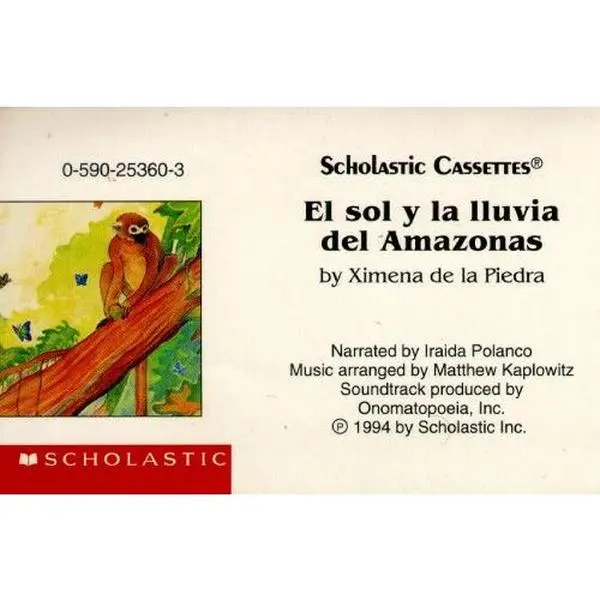 Used Scholastic Audio Cassette - El Sol y La Lluvia Del Amazonas, 1994 publ., Used Good Condition (Unknown Details)