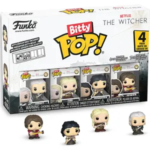 Netflix The Witcher Geralt Funko Bitty Pop! Mini-Figure 4-Pack