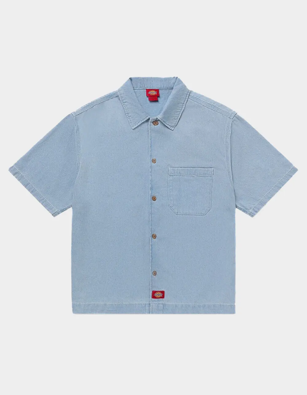 DICKIES Denim Mens Button Up Shirt DICKIES Denim Mens Button Up Shirt