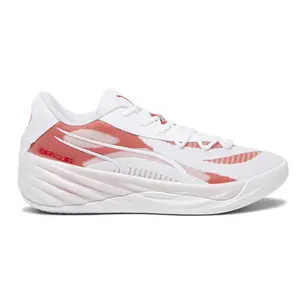 PUMA Mens All Pro Nitro Team Basketball Sneakers Shoes - Red, White