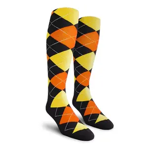 Golf Knickers Colorful Knee High Argyle Cotton Socks For Men Women and Youth (6A-6Z)