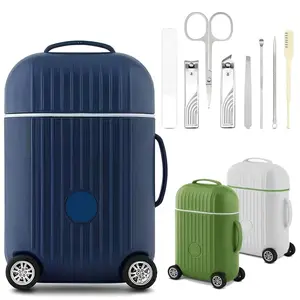 Manicure set Men Personal Care Tools Accessories Finger and Toe Nail Clippers Kit Professional Manicure Pedicure Kit With Travel Case Nail Grooming Kit Present for Men Husband Boyfriend Parent