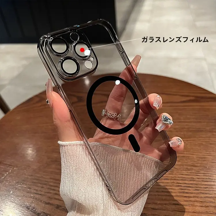 [Full Lens Coverage] Transparent Black