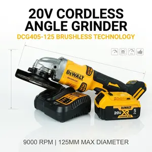 DEWALT DCG405 20V Cordless Angle Grinder Kit