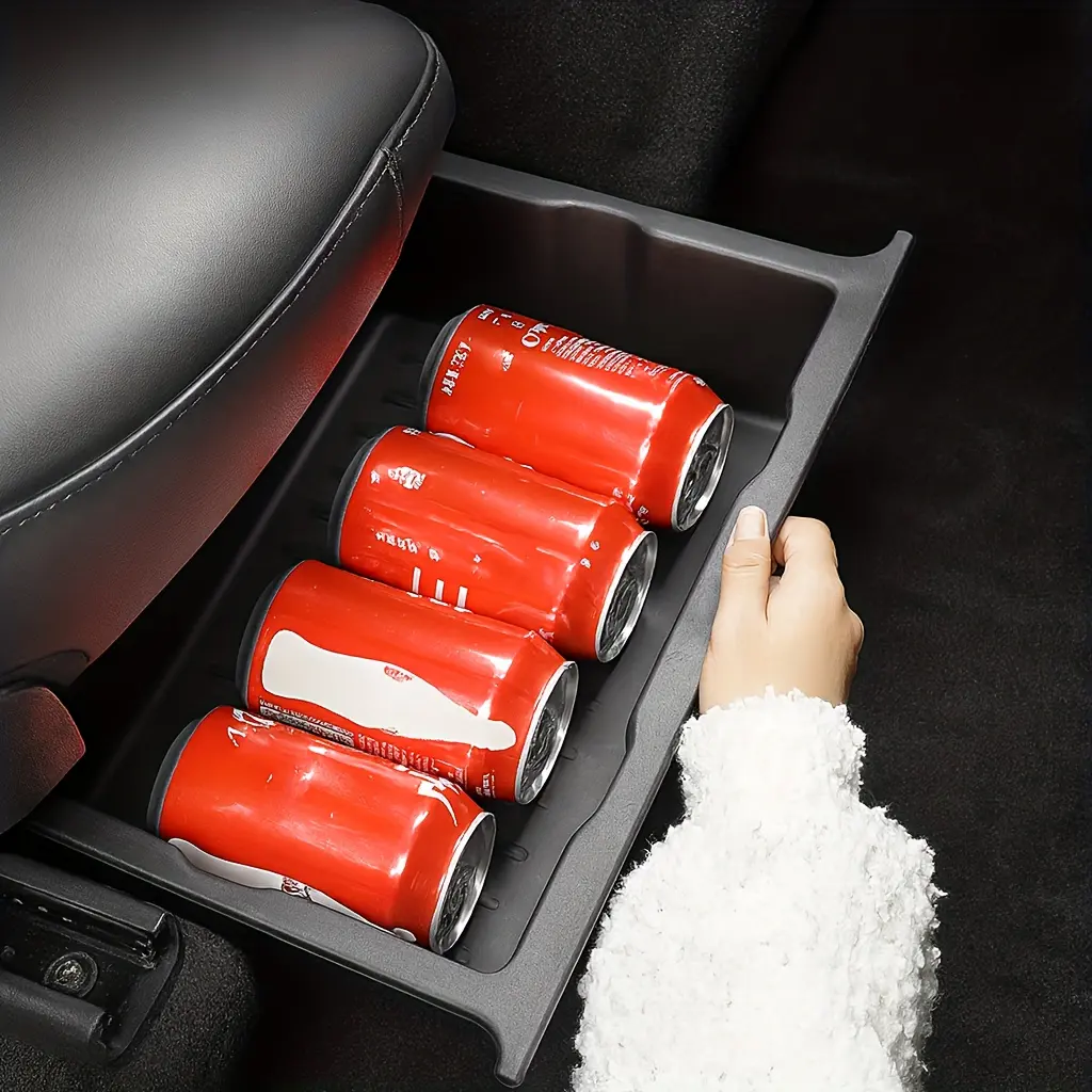 Car seat storage box, hidden car storage box, large-capacity anti-slip organization box, multi-functional storage tray, suitable for most car models, practical car storage wonder, Car Organizers And Storage, Car Storage Organizers