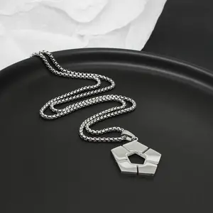 【PANG Jewelry】Blue Prison Football Necklace Bluelock Logo Pendant Blue Lock Anime and Manga Peripheral Japanese Manga Pendant Stackable Clavicle Chain