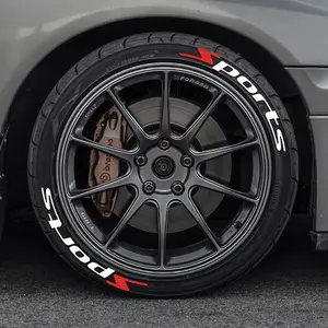 Car Motorcycle Tire Decoration Stickers, Automobile Decals, Car Decorative Sticker, 4-Piece Set, Waterproof Thickened Universal Wheel Decals, Rim Decals, No Glue Included