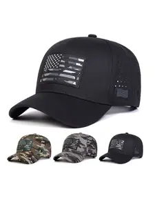 1pc Unisex American Flag Sunshade Cap | Breathable Spring Autumn Travel Baseball Hat Gift Idea