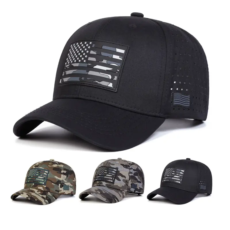 1pc Unisex American Flag Sunshade Cap | Breathable Spring Autumn Travel Baseball Hat Gift Idea Casual Hat