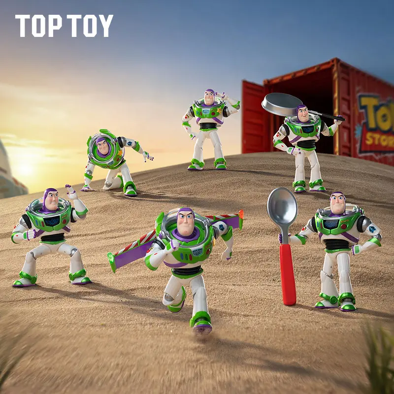 TOPTOY Toy Story 5 Buzz Lightyear Adventure Series Collectible Action Figure Blind Box, Exquisite Painting, Vivid Character Design, Desktop Display Figurines for Collectors, Trendy Surprise Gift for Toy Story Fans Back-to-School Gifts