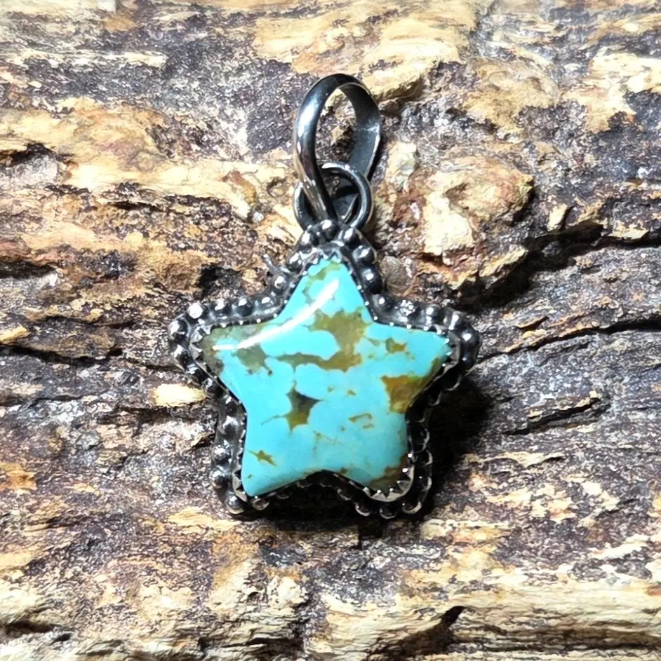 Sterling Silver Turquoise Star Pendant