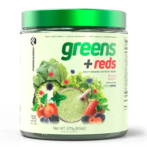 Forzagen Vegan Greens & Reds Superfood, Premium greens powder for men and women