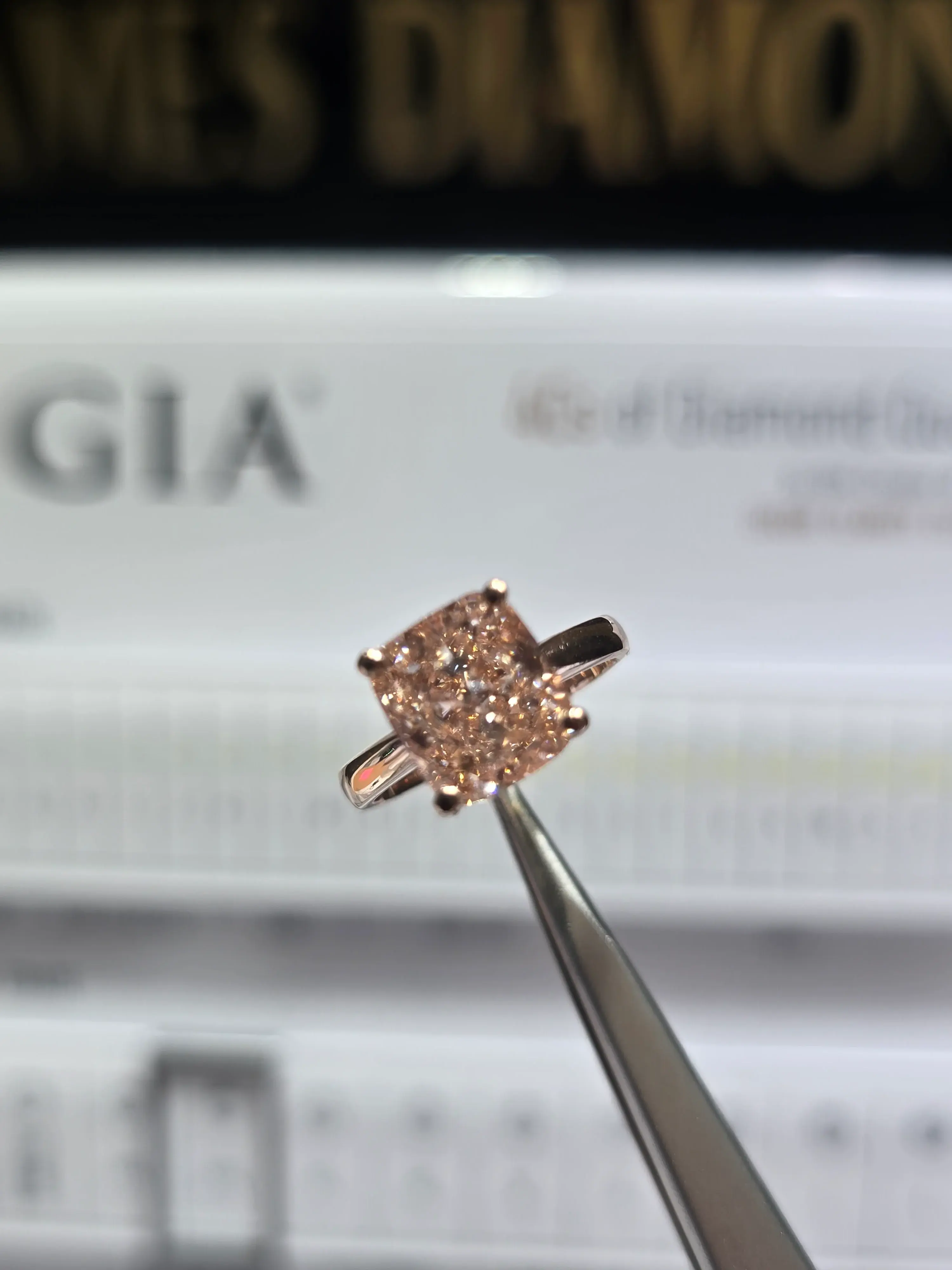 Solitaire rings 💍 Pink cushion 4 Carat 💎 IGI LabgrownDiamomd 🔥