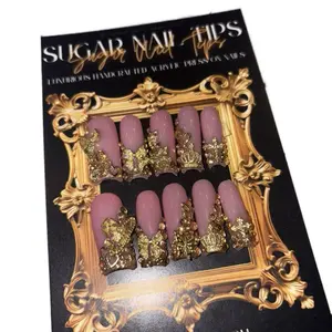 Gold Goddess Acrylic Press on Nails