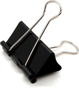 Large Binder Clips 1.6-Inch (24 Pack), Big Paper Clamps Clips for Office Supplies,