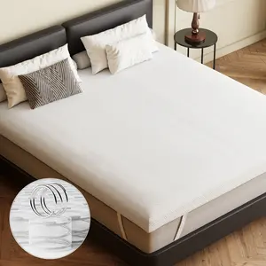 Twin Size Mattress,4 INCH SPRING MATTRESS TOPPE  Medium Firm Feel Memory Foam and Individual Pocket Springs | Fiberglass Free | Breathable | CertiPUR-US