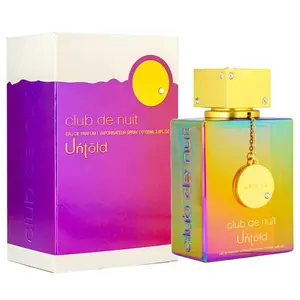 Armaf Club De Nuit Untold Eau De Parfum Spray, 3.6 oz - Unisex Scent with Saffron, Jasmine, Amberwood, Ambergris, Fir Resin, Cedar
