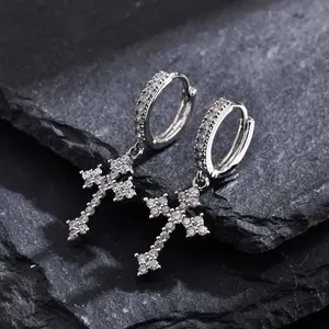 Cross Earrings Set for Men & Women,Cross Hoop Earrings,cross Design Dangle Earrings,Casual Fashion Jewelry for Party,Daily Outfit Decor