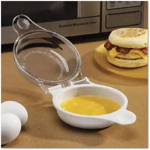 Microwave Egg Cooker Poacher Easy Scrambled Omelet Maker Breakfast Cookware