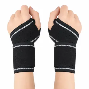 2 Sports Wrist Guards, Open Design, High Elasticity & Freely Adjustable Tightness, Winding and Pressurizing, Mesh Breathability, Suitable for Tenosynovitis Issues, Fitness, Tennis and Other Sports, as Well as Wrist Protection in Daily Life and Work