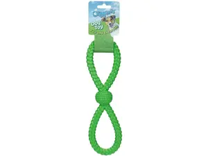 PetEdge ZD6889 43 Diggers Figure 8 Tugger Chew Toys, Green