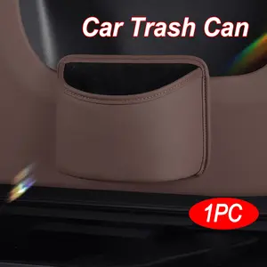Car Trash Can, Foldable Car Door Storage Box, Hanging Seat Back Organizer Bag, Car Interior Accessories, Convenient Storage Solution
