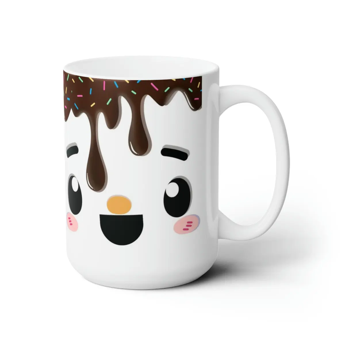 Marshmallow S'mores Melted Chocolate and Sprinkles Mug 15oz, Campfire, Stocking Stuffers, Tea Mug, Coffee Mug, Mug Lovers,