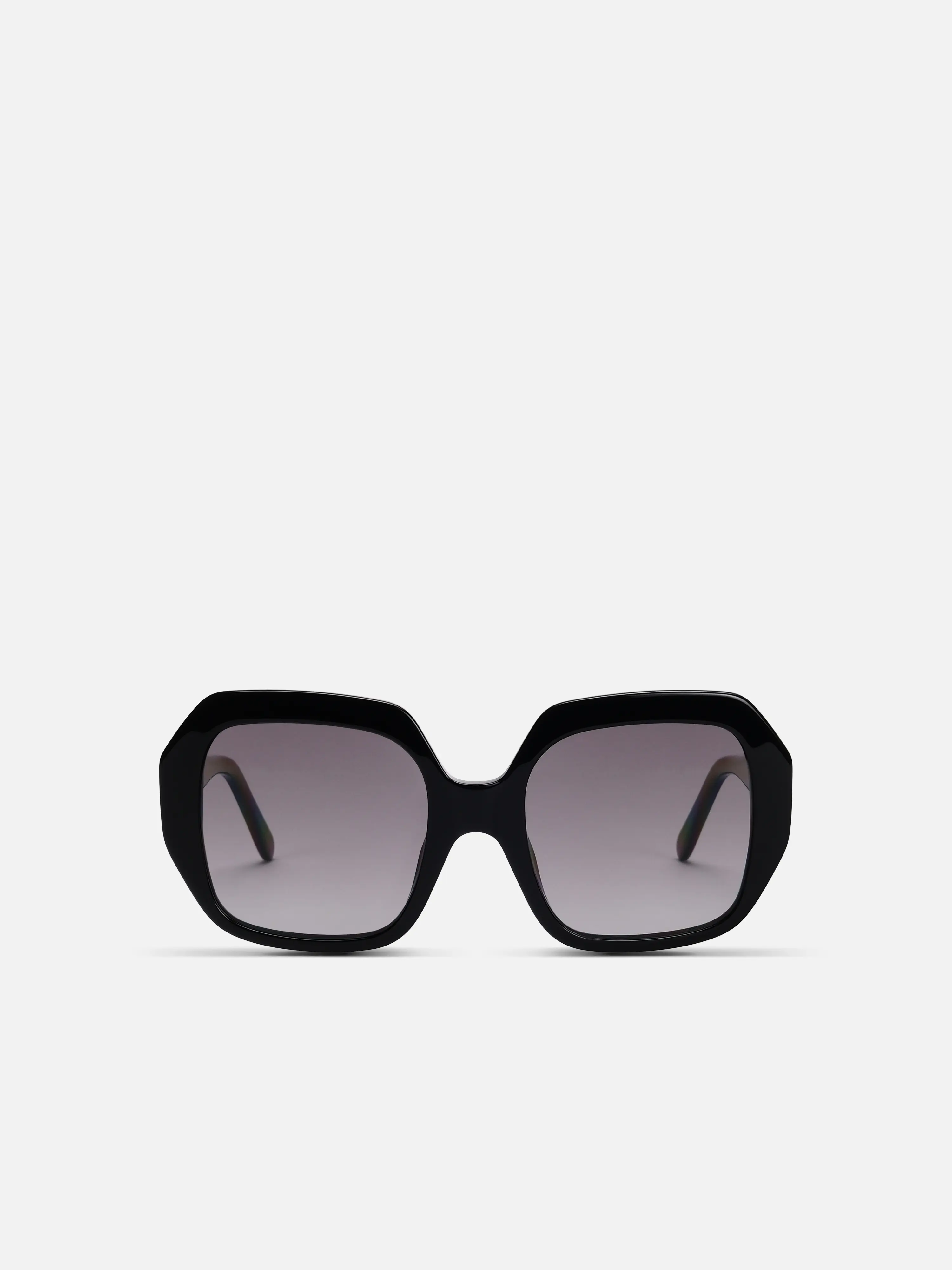 FAYE in Black Acetate Grey Gradient Sunglasses by ALAN HAMMOND