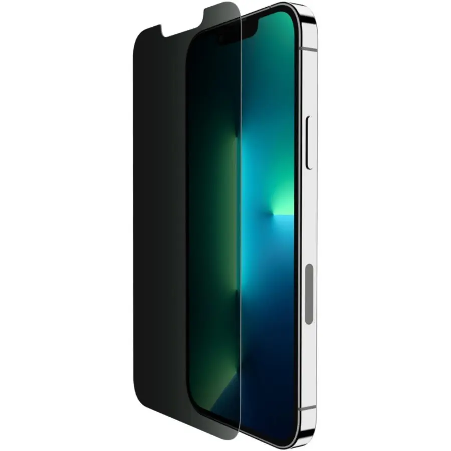 Belkin ScreenForce Tempered Glass Privacy Screen Protector for iPhone 13, iPhone 13 Pro LCD Screens - Smartphone, Cellphone Accessories for Enhanced Device Protection