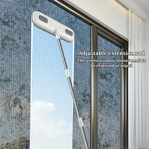 Extendable Window Cleaning Brush Screen Pet Hair Remover Home Cleaning Tool