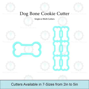 Dog Bone Cookie Cutter | Single Cutter & Multi Cutter Options