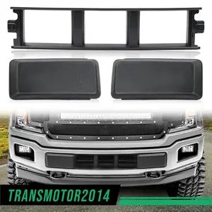 Fit For 2018-2020 Ford F150 Front Bumper Cover Lower Grille Trim Panel Black