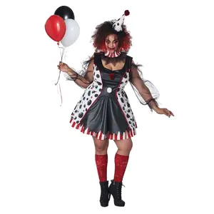 Women's Plus Size Twisted Clown Costume
