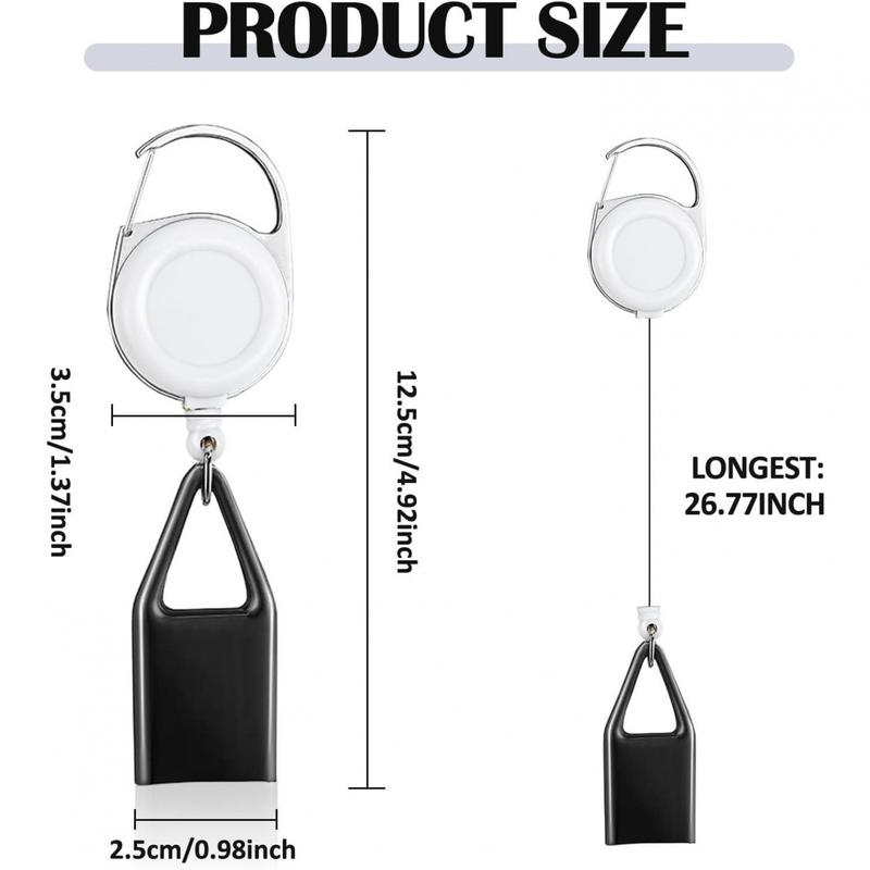 Tier's Haven 6 Pcs Retractable Lighter Leash, Keychain Lighter Holder with Clip Classic Lighters Cover Single Clip for Convenience Multicolor Lighters Strap